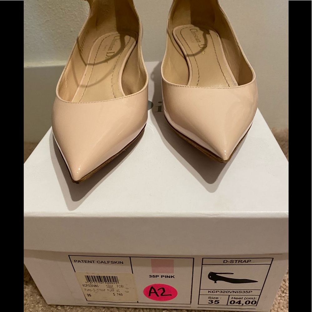 Christian Dior ankle straps pointe kitten heels 35 - Picture 4 of 6